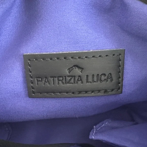 Patrizia Luca Gold and Black Geometric Clutch - Picture 5 of 7